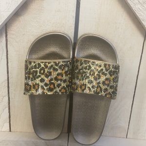 Cute cheetah print sandals